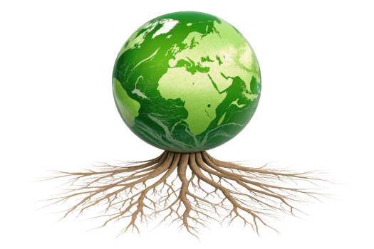 Roots symbol for global sustainability png