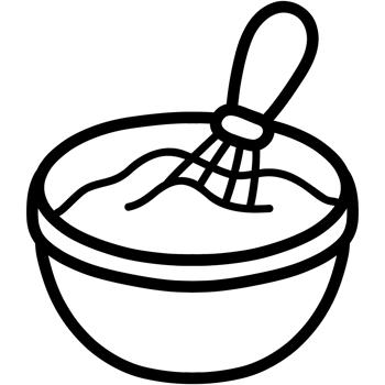 Flour mixing bowl png