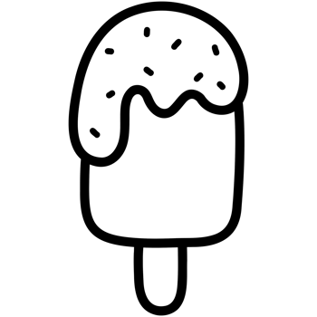 Ice cream bar doodle png