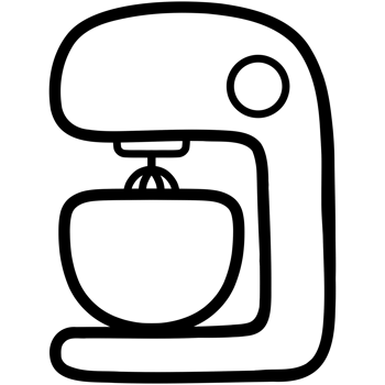 Bakery mixer doodle png