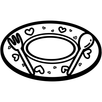 Spoon fork and plate png