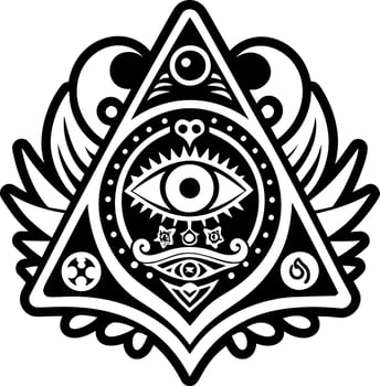 A solid style icon of spirit board symbol vector