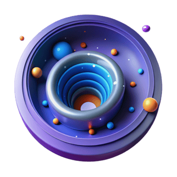 Abstract Render Colorful Sphere Cosmic Galaxy Illustration png