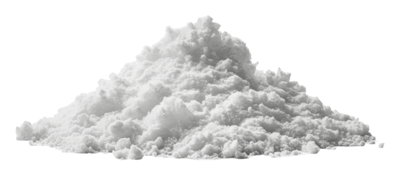 White powdery substance piled on a flat surface png