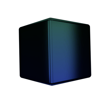 a black cube on a transparent background png