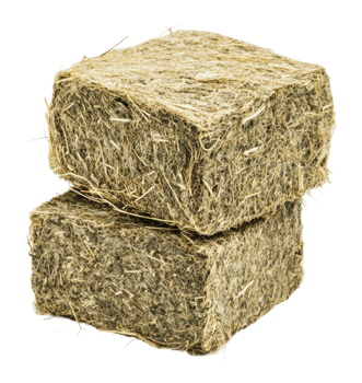 Hay bales stacked neatly in a farm setting png