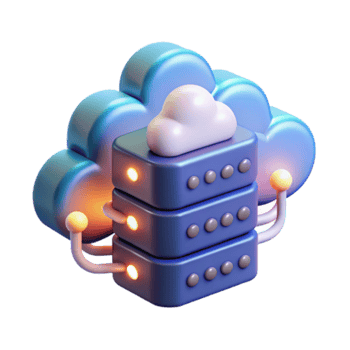 Illustration Cloud Server Network Data Storage Technology png