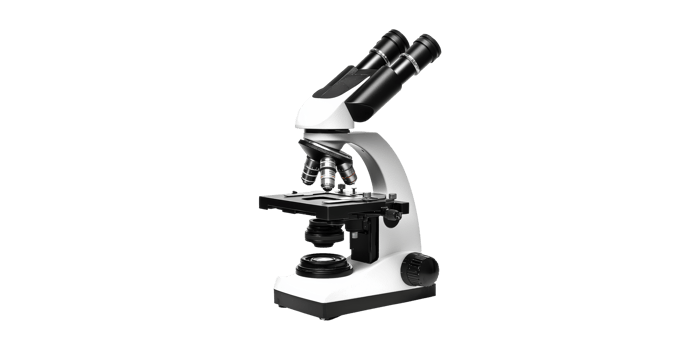 Microscope device for scientific research isolated on transparent background png