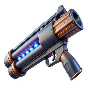 Futuristic Sci-Fi Weapon Render Glowing Energy Gun Illustration png