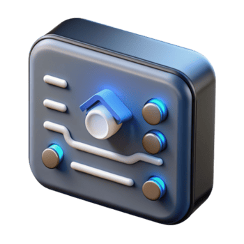 Render Smart Home Control Panel Icon Illustration png