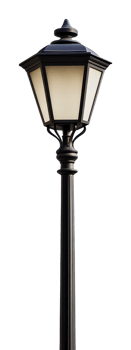Elegant street lamp standing tall in urban area png