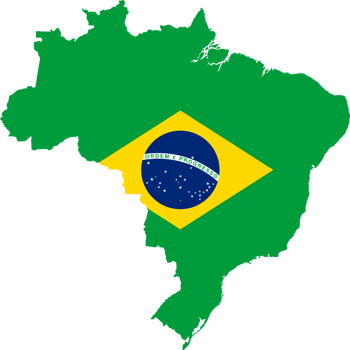 Brazil fills with flag transparent map png