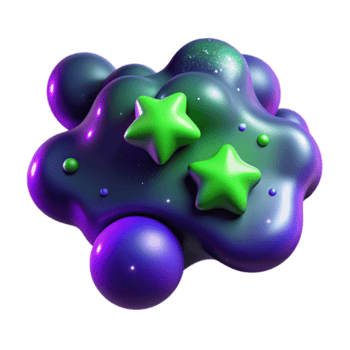 Abstract Background of Cosmic Nebula with Stars png