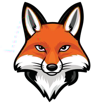 A Fox Head with a Timeless and Trendy Appeal vector