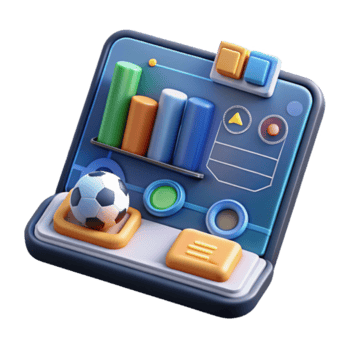 Render Soccer Statistics App Interface Illustration png