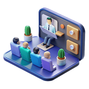 Illustration Online Meeting Virtual Conference Webinar png