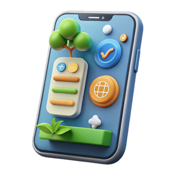 Illustration Mobile App Interface Design Eco Friendly User Interface png