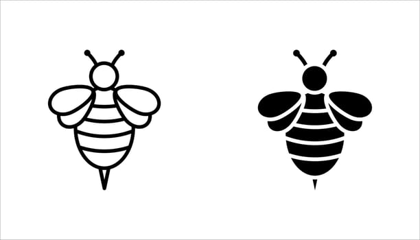 Bee icon set.. vector