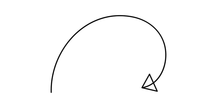Down arrow continuous line drawing digital graphic illustration vector