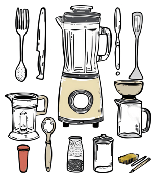 Kitchen Utensils and Appliances Collection png