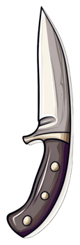 Stylish Hunting Knife Design Illustration png