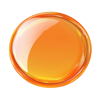 Glossy Orange Circular Abstract Design Element png