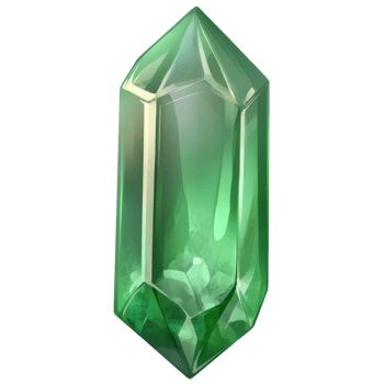 A Vibrant Green Crystal Gemstone Shows Its Facets png