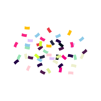 Colorful Confetti Burst png