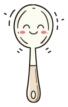 Happy Cartoon Ladle Smiling Cheerfully png
