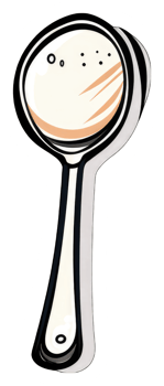 A Cartoon Illustration Of A Serving Spoon png