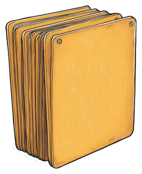 Stack of Blank Yellow Metal Signs Ready for Text png