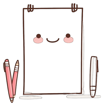 Happy Paper Holds Pencils And Pen Ready To Write png