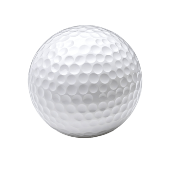 A Close Up View Of A White Golf Ball png