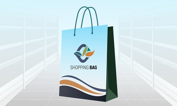 shopping bag illustration vector