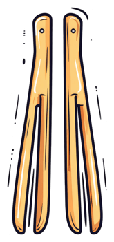 A Pair Of Wooden Clothes Pegs Ready To Use png