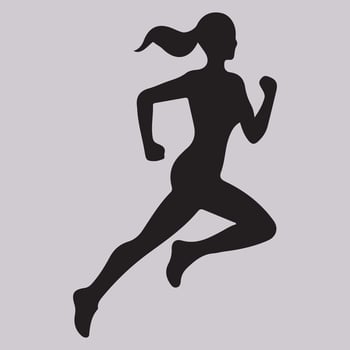 Silhouette of Super Hero Woman design vector