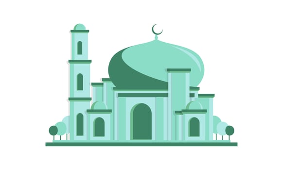 Mosque Islamic Geometric Flat Modern design vector