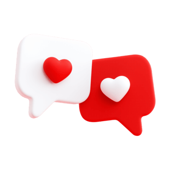 Two speech bubble shapes. png