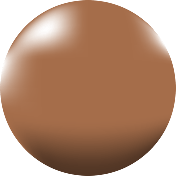 A glossy brown sphere with light reflections and shading giving it a three-dimensional appearance. png