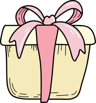 Gift box icon. Gifts and gifts for the holidays and special offers. Birthday Celebration, Special Gift Bag Isolated Birthday or Anniversary Box with Wrapping Paper and Ribbon Bow. Pink bow vector