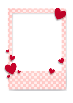 Romantic Pink Frame valentine png