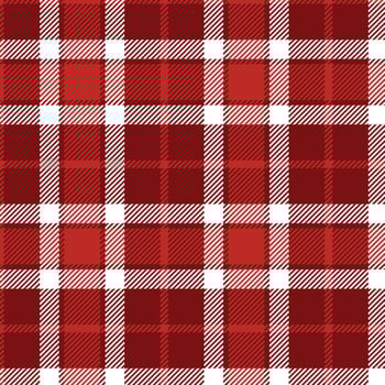Yuletide Crimson-Alabaster Tartan Texture vector