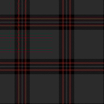 A black and red plaid fabric pattern vector