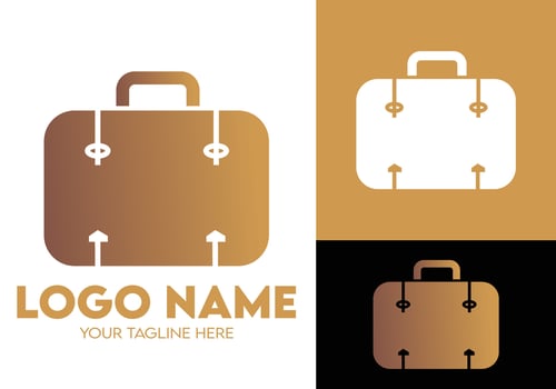 Travel company luxury logo design, modern minimalist travel and tour agencies logo vector