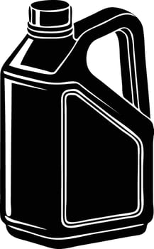 Lubricant Oil Canister Silhouette Available on EPS File vector