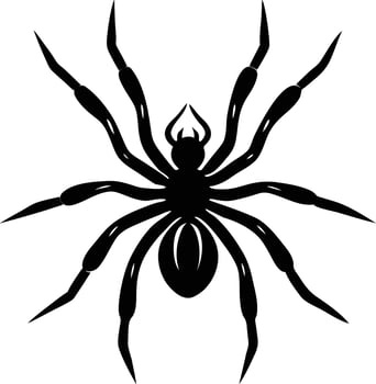 Deadly Spider Silhouette Available on EPS File vector