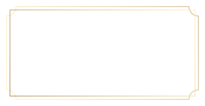 Simple gold frame, golden light gradient png