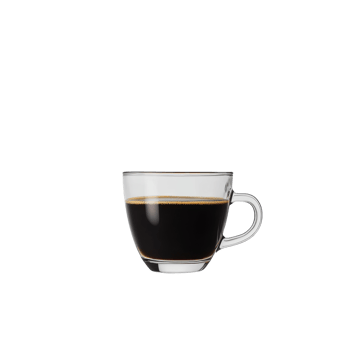 A Glass Cup Filled With Dark Coffee png