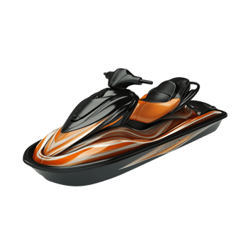 Jet ski with a sleek design offering thrilling water adventures and highspeed exploration on open waters png