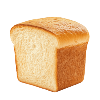 Fluffy loaf of freshly baked bread with a golden crust is soft and warm inside png